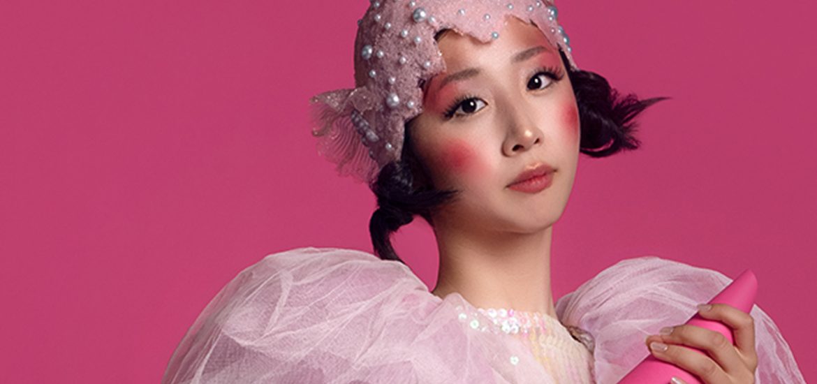 planeta dança japonesa rosa